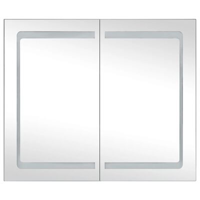325545 vidaXL LED Bathroom Mirror Cabinet 80x12,2x68 cm