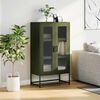 vidaXL Highboard Olive Green 68x39x123 cm Stál