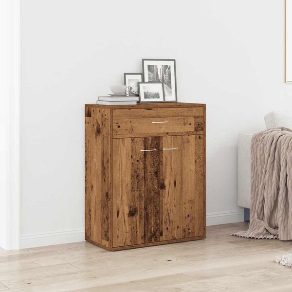 vidaXL Sideboard Gamli Vi&eth;ar 60x30x75 cm Samsettur Vi&eth;ur