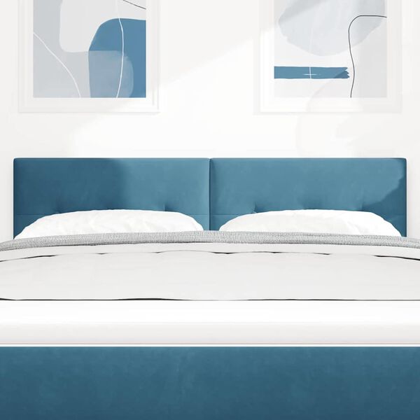 vidaXL H&ouml;f&eth;agafl D&ouml;kkbl&aacute;r 144 cm Flauel