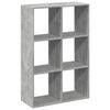 vidaXL B&oacute;kahilla Skilr&uacute;m Steypugr&aacute;r 69,5x29x103,5 cm Samsettur Vi&eth;ur