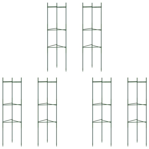 vidaXL T&oacute;matagrind 6 stk. 116 cm St&aacute;l og PP