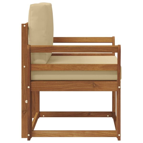 vidaXL &Uacute;tis&oacute;fi Solid Akas&iacute;uskei&eth; og P&oacute;lyester N&aacute;tt&uacute;rulegur