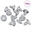 vidaXL L&aacute;saskr&uacute;fur 19149 pcs Silfur J&aacute;rn