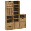 vidaXL Hli&eth;arsk&aacute;pur 5 stk ODDA 40x24x79 cm Gegnheil Fura
