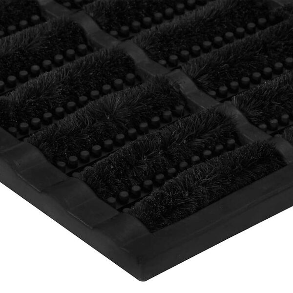 vidaXL Dyramotta R&eacute;tthyrnd 45x75 cm G&uacute;mm&iacute; og K&oacute;kostrefjar