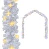 vidaXL Grenilengja me&eth; LED Lj&oacute;sum 10 m Hv&iacute;t