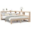 vidaXL R&uacute;mgrind me&eth; B&oacute;kahillu &aacute;n D&yacute;nu 160x200cm Gegnheil Fura