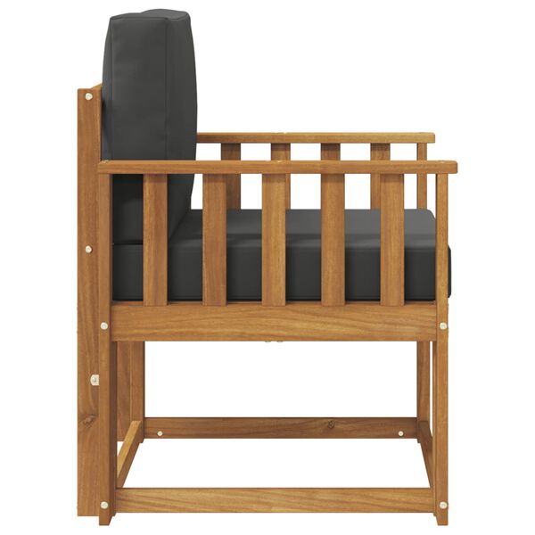 vidaXL &Uacute;tis&oacute;fi Solid Akas&iacute;uskei&eth; og P&oacute;lyester N&aacute;tt&uacute;rulegur