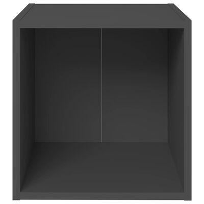 805504 vidaXL TV Cabinet Grey 37x35x37 cm Chipboard