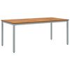 vidaXL &Uacute;ti bor&eth; N&aacute;tt&uacute;rulegt og gr&aacute;tt 180 x 90 x 75 cm Hrein akas&iacute;utr&eacute;