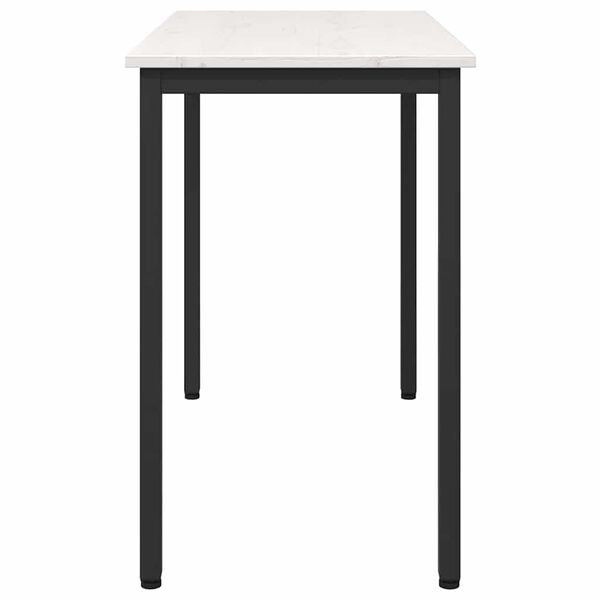 vidaXL bor&eth; Hv&iacute;tt 100 x 50 x 77 cm Vinnslutr&eacute; og st&aacute;li