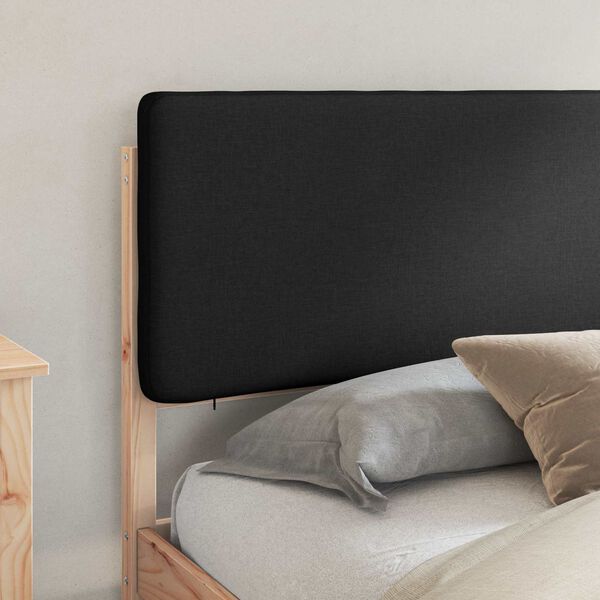 vidaXL R&uacute;mf&oacute;tur me&eth; kl&aelig;&eth;&eth;um h&ouml;f&eth;agafli Svartur 200 x 200 cm