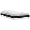 vidaXL R&uacute;mgrind Svartur 90x200 cm Samsettur Vi&eth;ur