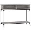 vidaXL Veggbor&eth; Gr&aacute;tt Sonoma 100x30,5x75 cm Samsettur Vi&eth;ur