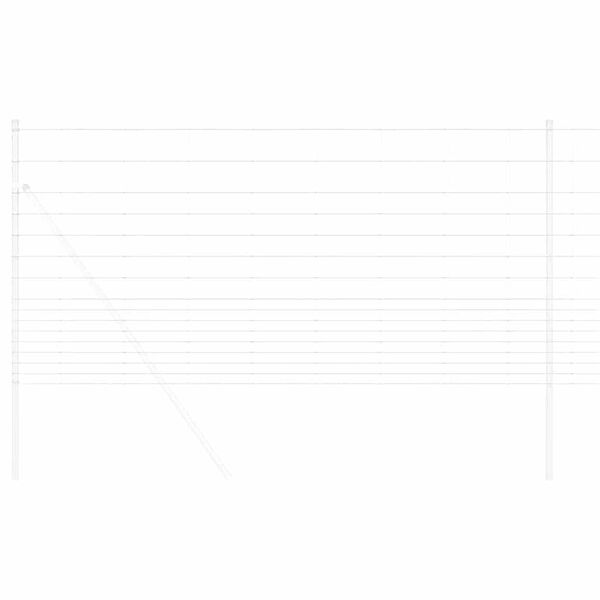 vidaXL Túnagirðing Silfur 50 x 1,2 m Sinkhúðað stál