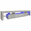 vidaXL Sj&oacute;nvarpssk&aacute;pur me&eth; LED-lj&oacute;sum Steypugr&aacute;r 215x36,5x40 cm