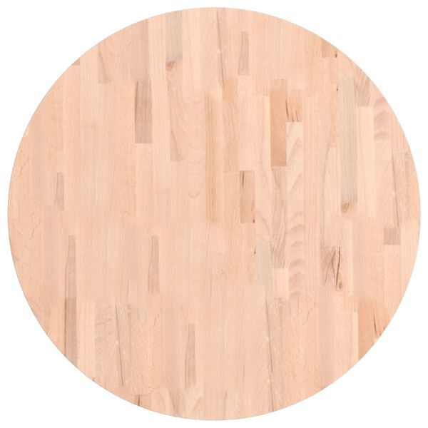 vidaXL Bor&eth;plata &Oslash;80x2,5 cm Kringl&oacute;tt Gegnheilt Beyki