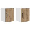 vidaXL Eldh&uacute;s sk&aacute;pur 2 pcs Artisan Eik 30 x 31 x 40 cm Samsettur vi&eth;ur