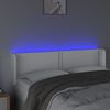 vidaXL LED H&ouml;f&eth;agafl 147x16x78/88 cm Hv&iacute;tt Le&eth;url&iacute;ki