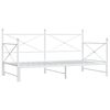 vidaXL Daybed me&eth; r&uacute;llu &aacute;n d&yacute;nu Hv&iacute;tt 107x203 cm St&aacute;l