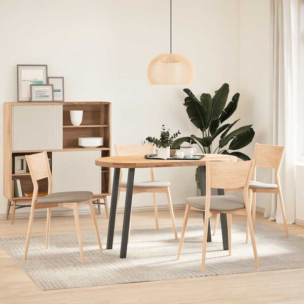 vidaXL bor&eth;f&aelig;tur, 4 stk., antras&iacute;t, 72 cm, st&aacute;l