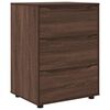 vidaXL Geymslusk&aacute;pur Br&uacute;nn eik 60 x 48 x 81 cm Samsettur vi&eth;ur
