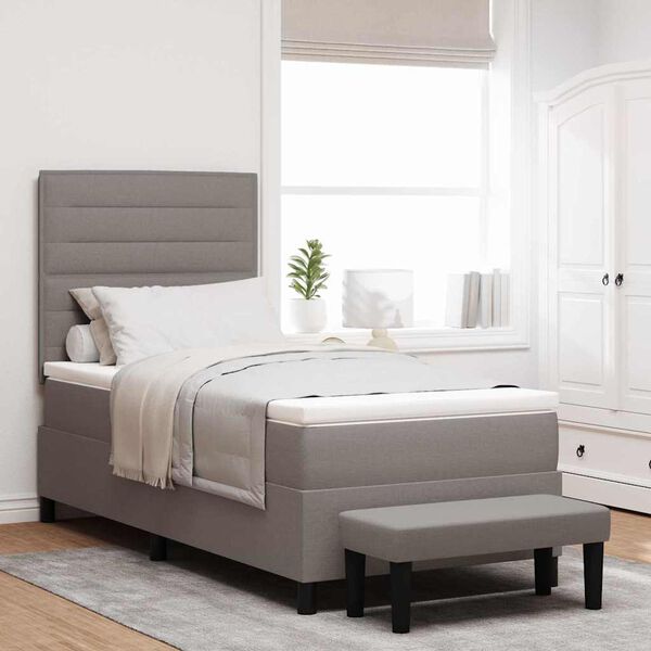 vidaXL Kassi vorinn r&uacute;m me&eth; d&yacute;nu M&oacute;gr&aacute;r 90 x 200 cm d&uacute;kur