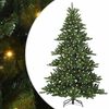 vidaXL Gervi hengdu j&oacute;latr&eacute; me&eth; 300 LED Gr&aelig;nn 240 cm PVC og St&aacute;l