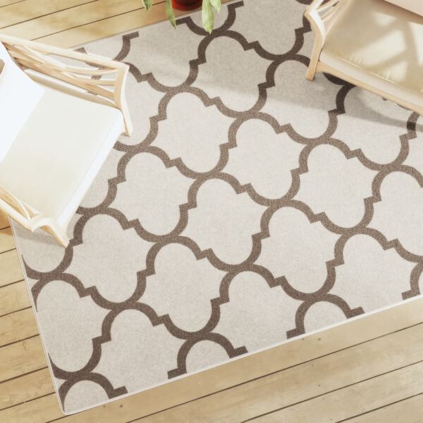 vidaXL Inni og &Uacute;timotta Stutt Flos Marglit 160x230 cm