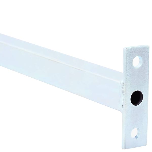 vidaXL A&eth;l&ouml;gunarh&aelig;f &ouml;ryggisstangir fyrir glugga 6 pcs Silfur St&aacute;l