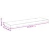 vidaXL Vegghengdar Hillur 4 stk. H&aacute;glans Gr&aacute;ar 80x23,5x3,8 cm MDF