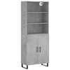 vidaXL H&aacute;r Sk&aacute;pur Steypugr&aacute;r 69,5x34x180 cm Samsettur Vi&eth;ur