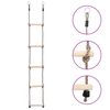 vidaXL 5 &thorn;repa stigi 210 cm Gegnheil Fura