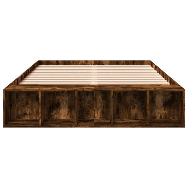 vidaXL R&uacute;mgrind &aacute;n D&yacute;nu Reykt&oacute;na Eikarlitur 150x200 cm