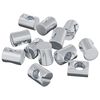 vidaXL Bollan&uacute;tar 12 pcs Silfur M6 x 13 mm M&aacute;lmur