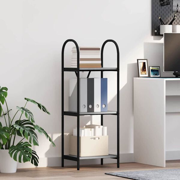 vidaXL Hilla Gr&aacute;r Sonoma 40 x 30 x 109 cm Samsettur vi&eth;ur