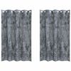 vidaXL Flauels skaut 2 pcs Silfur gr&aacute;tt 175 x 140 cm Flauel