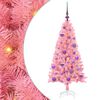 vidaXL J&oacute;latr&eacute; me&eth; 150 LED me&eth; standi Bleikur 120 cm PVC