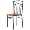281399 vidaXL Dining Chairs 2 pcs Brown MDF