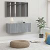 vidaXL Sj&oacute;nvarpssk&aacute;pur Gr&aacute;r Sonoma 80x30x30 cm Samsettur Vi&eth;ur