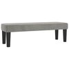 vidaXL Bekkur Lj&oacute;sgr&aacute;r 100x30x30 cm Flauel