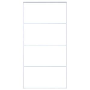 vidaXL Rennihur&eth; ESG Gler og &Aacute;l 102,5x205 cm Hv&iacute;t