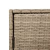 vidaXL Geymslusk&aacute;pur fyrir Gar&eth; Drappa&eth;ur 83x45x76 cm P&oacute;l&yacute;rattan