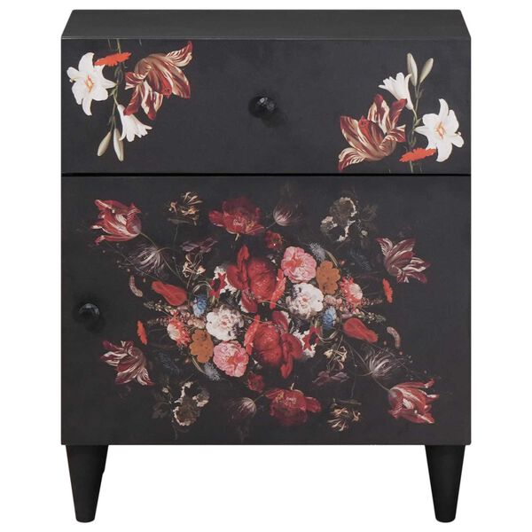 vidaXL N&aacute;ttbor&eth; me&eth; sk&uacute;ffu Marglitur 50 x 33 x 60 cm Hart mang&oacute;tr&eacute;