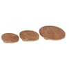 vidaXL Pl&ouml;ntust&oacute;ll 3 pcs Br&uacute;nn Mahogany vi&eth;ur