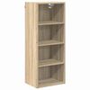 vidaXL Vegghengdur sk&aacute;pur me&eth; geymslu Sonoma Eik 40 x 29,5 x 100 cm