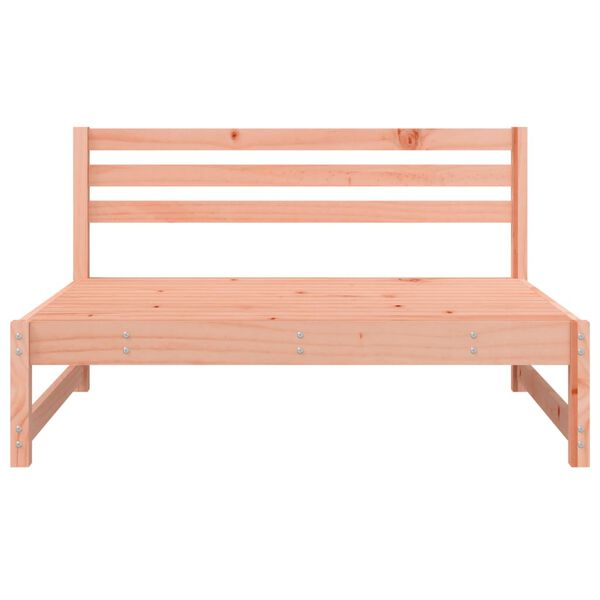 vidaXL Garðsófar Miðjueiningar 2 stk. 120x80 cm Gegnheilt Douglasgreni