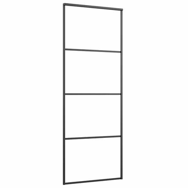 vidaXL Rennihur&eth; me&eth; v&eacute;lb&uacute;na&eth;arsetti 76x205 cm ESG gler og &aacute;l