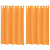 vidaXL Voile Gluggatj&ouml;ld me&eth; Grommets 2 stk Appels&iacute;nugult 140x175 cm